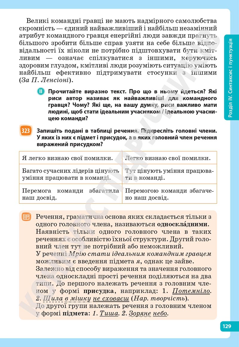 Сторінка 129 - Підручник Українська мова 5 клас Голуб Горошкіна 2022 - скачати, читати онлайн