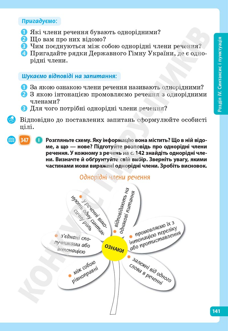 Сторінка 141 - Підручник Українська мова 5 клас Голуб Горошкіна 2022 - скачати, читати онлайн