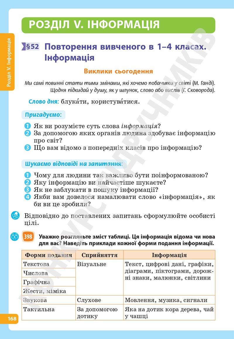 Сторінка 168 - Підручник Українська мова 5 клас Голуб Горошкіна 2022 - скачати, читати онлайн