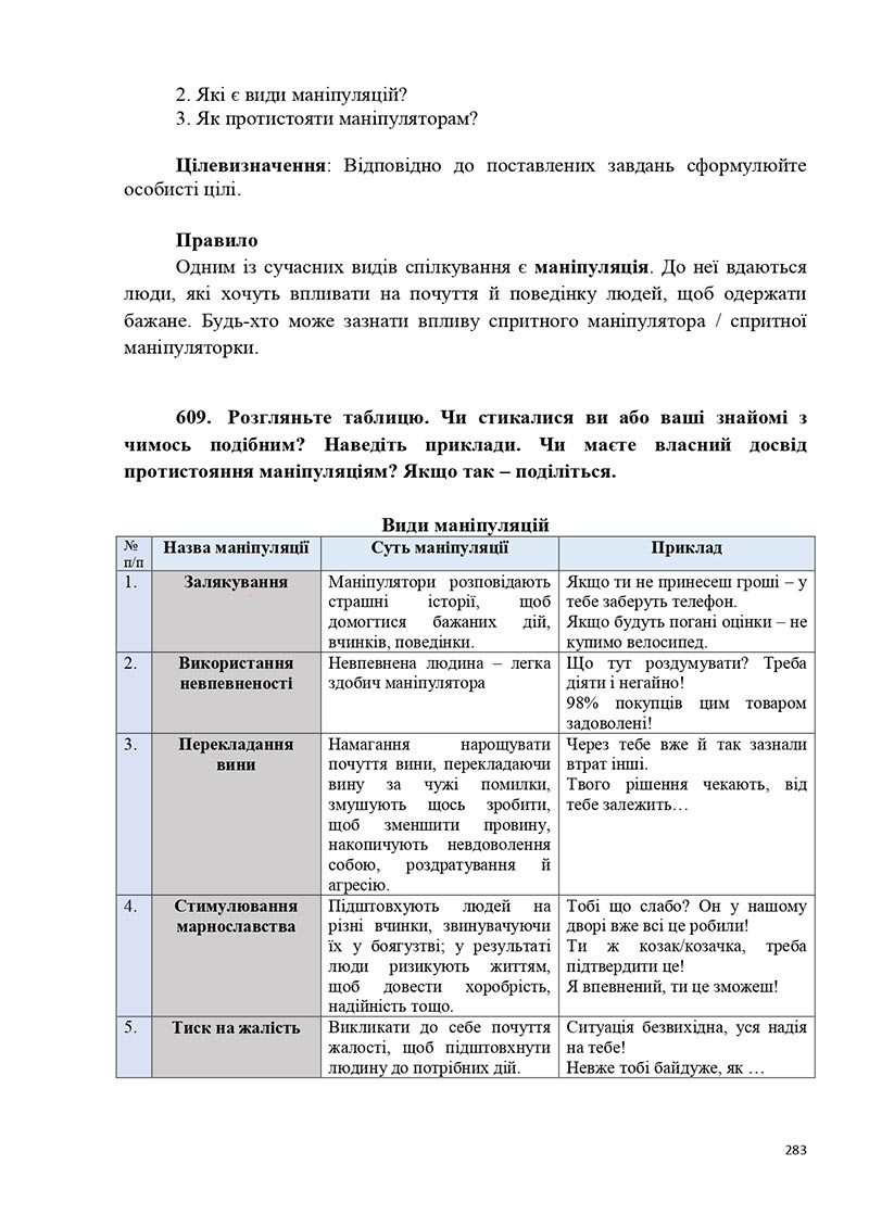 Сторінка 283 - Підручник Українська мова 5 клас Голуб Горошкіна 2022 - скачати, читати онлайн