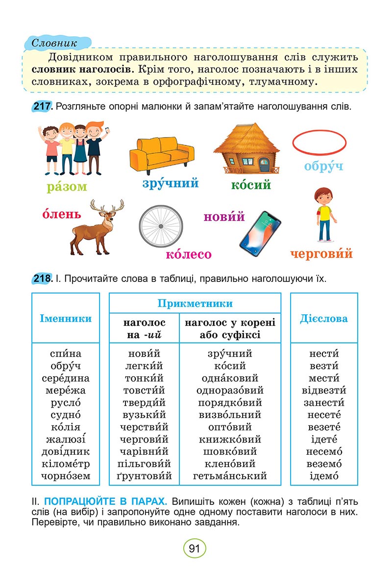Сторінка 91 - Підручник Українська мова 5 клас Заболотний 2022 - скачати, читати онлайн