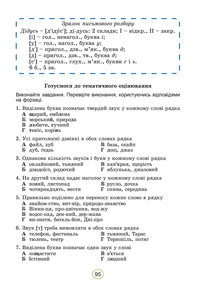 Сторінка 95 - Підручник Українська мова 5 клас Заболотний 2022 - скачати, читати онлайн