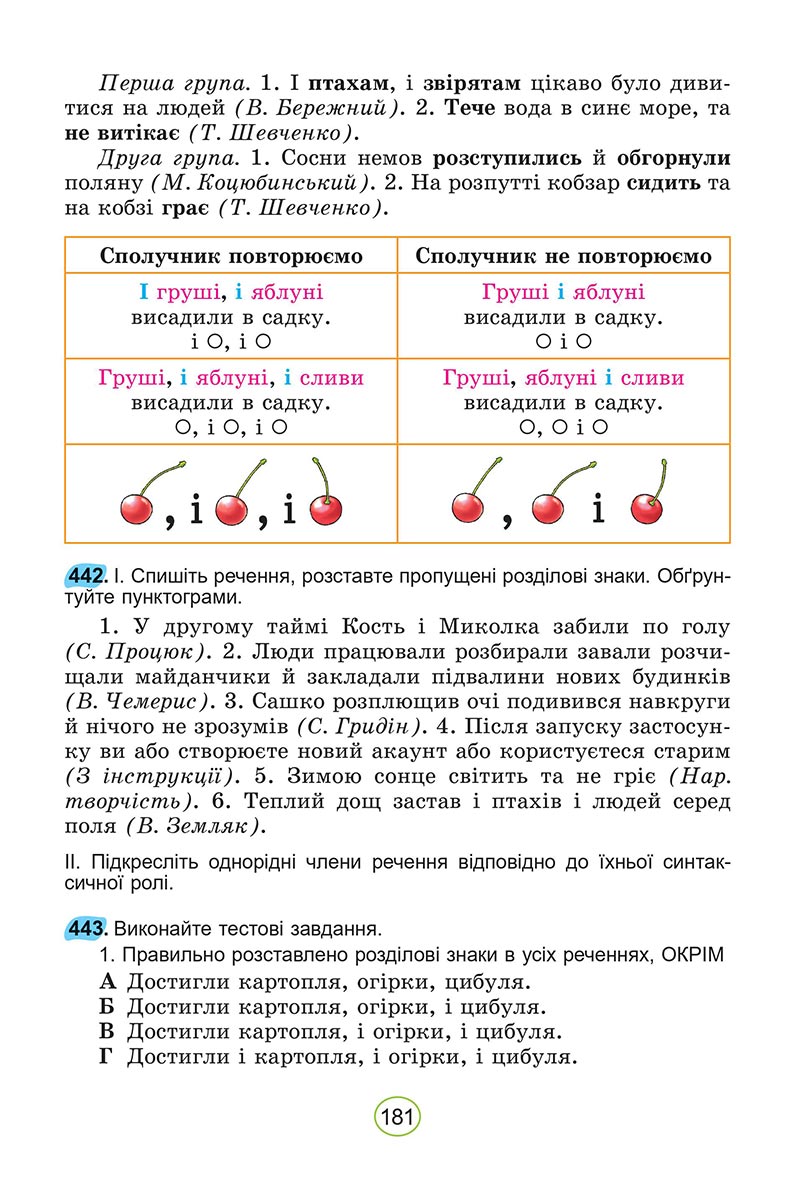 Сторінка 181 - Підручник Українська мова 5 клас Заболотний 2022 - скачати, читати онлайн