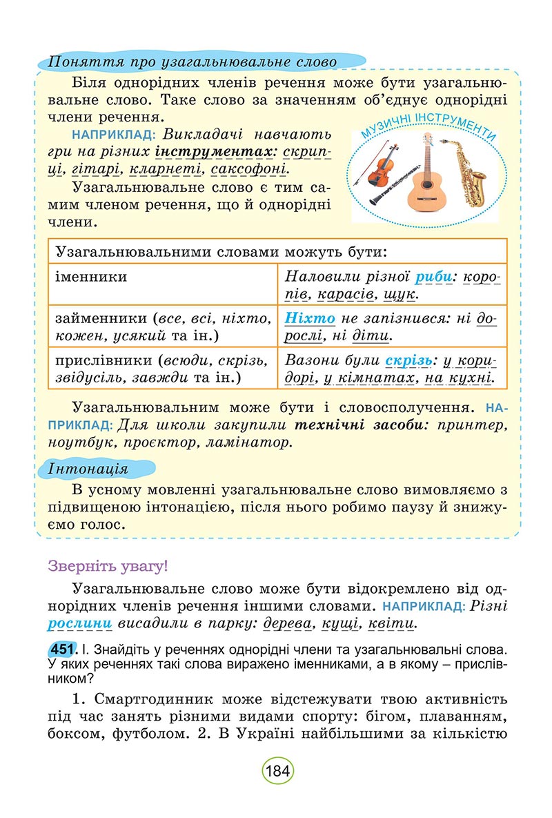 Сторінка 184 - Підручник Українська мова 5 клас Заболотний 2022 - скачати, читати онлайн
