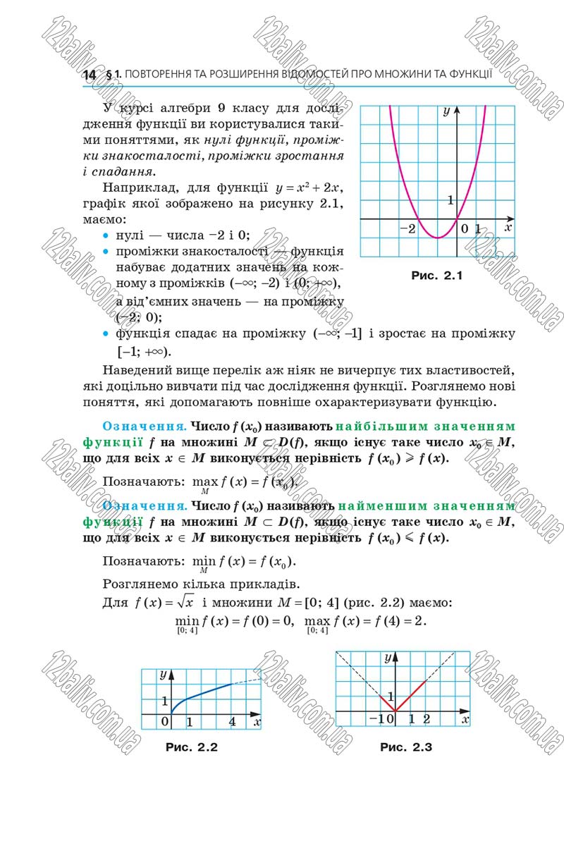 Сторінка 14 - Підручник Алгебра 10 клас Мерзляк 2018 - Профільний рівень