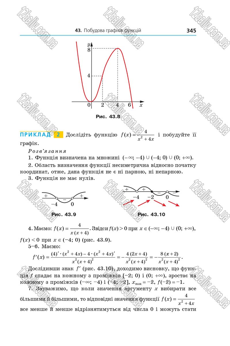 Сторінка 345 - Підручник Алгебра 10 клас Мерзляк 2018 - Профільний рівень