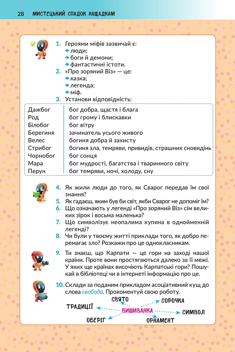 Сторінка 28 - Підручник Українська література 5 клас Архипова 2022 - скачати, читати онлайн