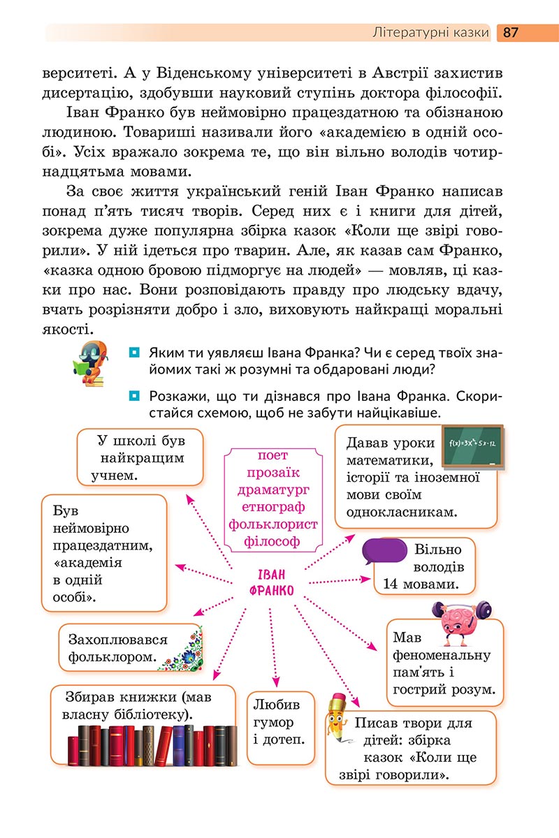 Сторінка 87 - Підручник Українська література 5 клас Архипова 2022 - скачати, читати онлайн
