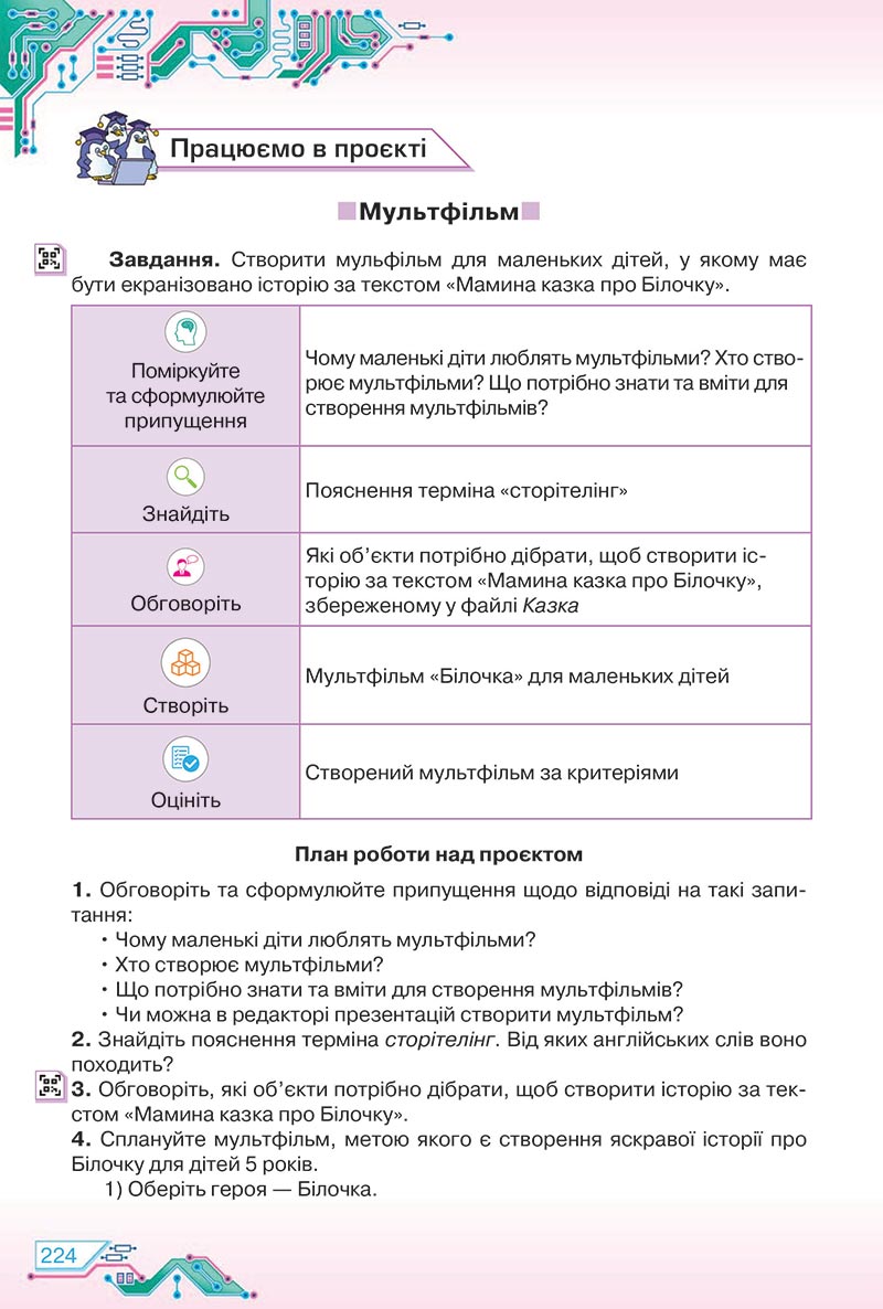 Сторінка 224 - Підручник Інформатика 5 клас Морзе 2022 - скачати, читати онлайн