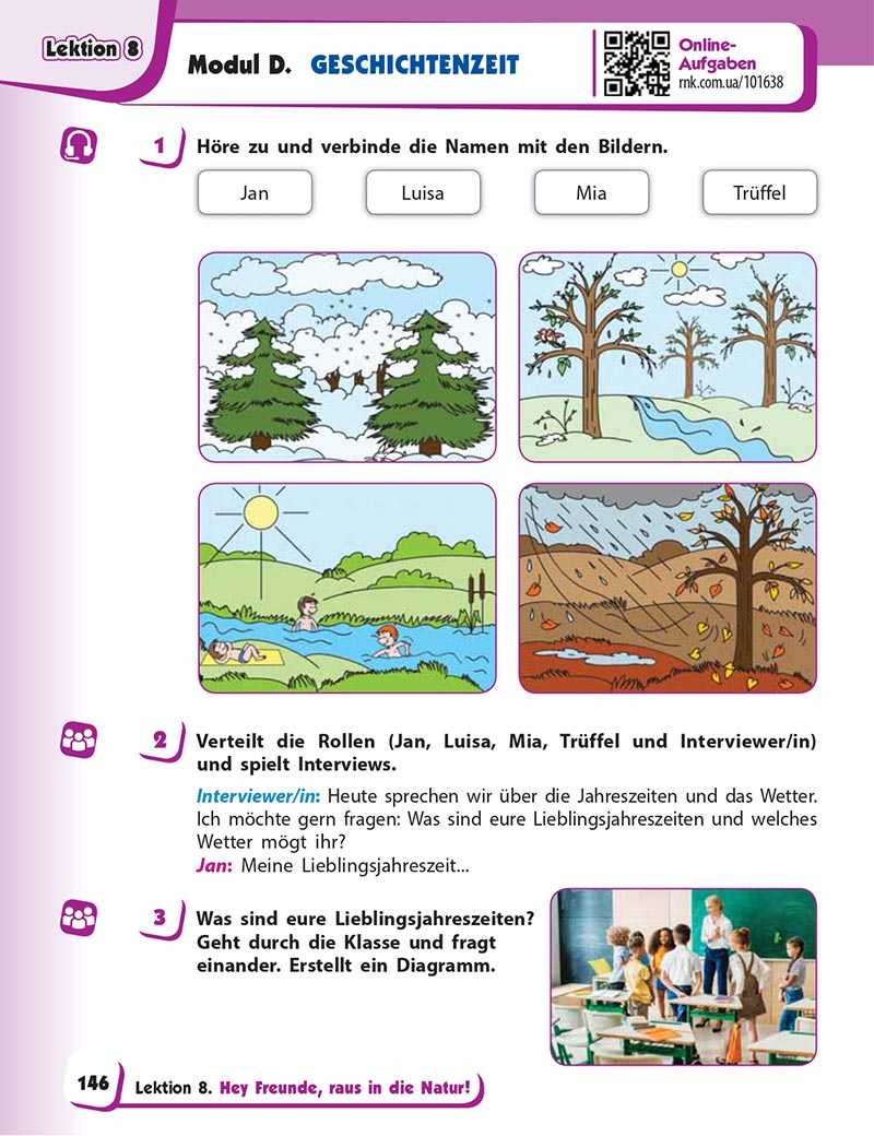 Сторінка 146 - Підручник Німецька мова 5 клас Сотникова 2022 - 5 рік навчання