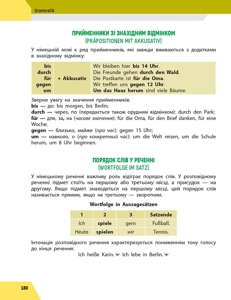 Сторінка 180 - Підручник Німецька мова 5 клас Сотникова 2022 - 1-й рік навчання