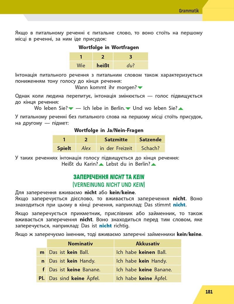 Сторінка 181 - Підручник Німецька мова 5 клас Сотникова 2022 - 1-й рік навчання