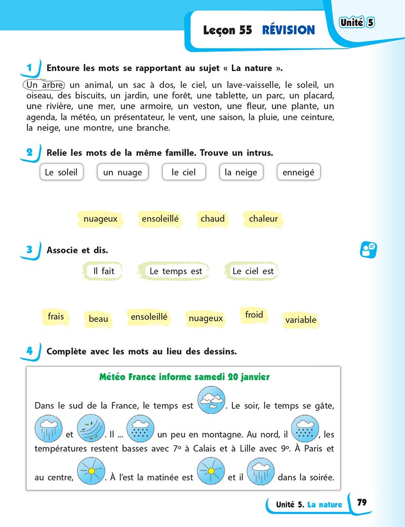 Сторінка 79 - Підручник Французька мова 5 клас Ураєва 2022 - 5-й рік навчання