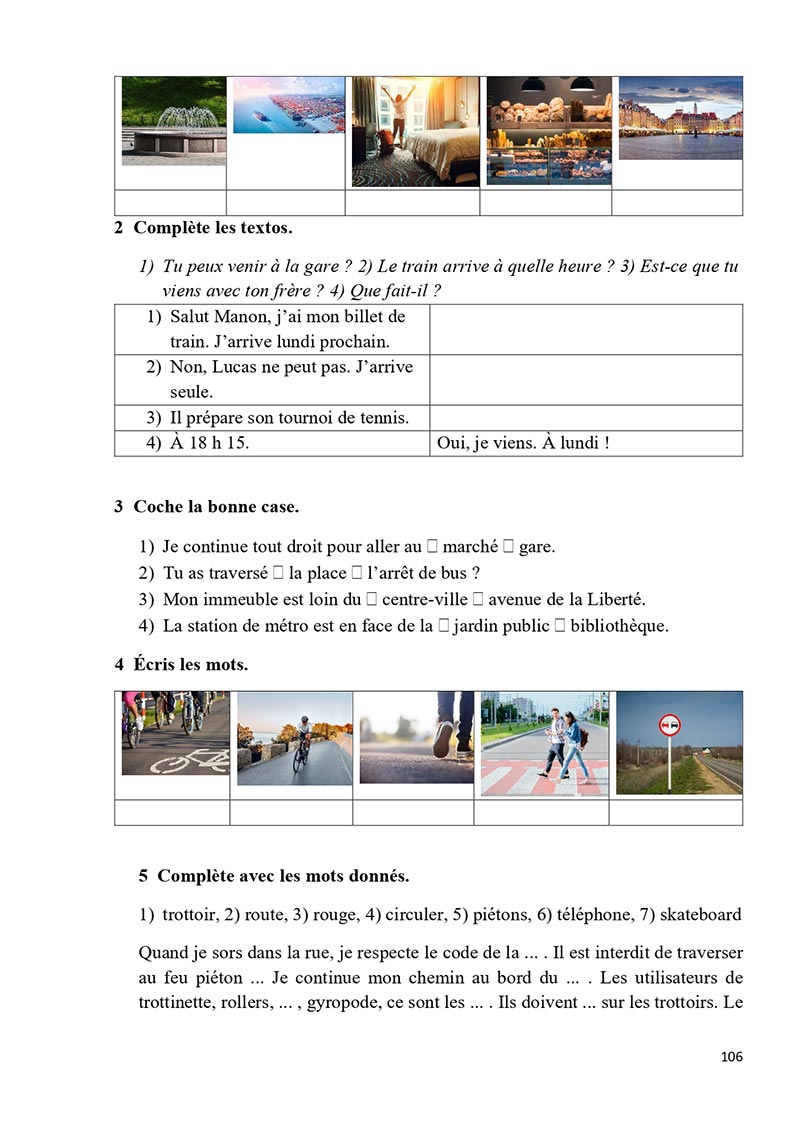 Сторінка 106 - Підручник Французька мова 5 клас Ураєва 2022 - 5-й рік навчання