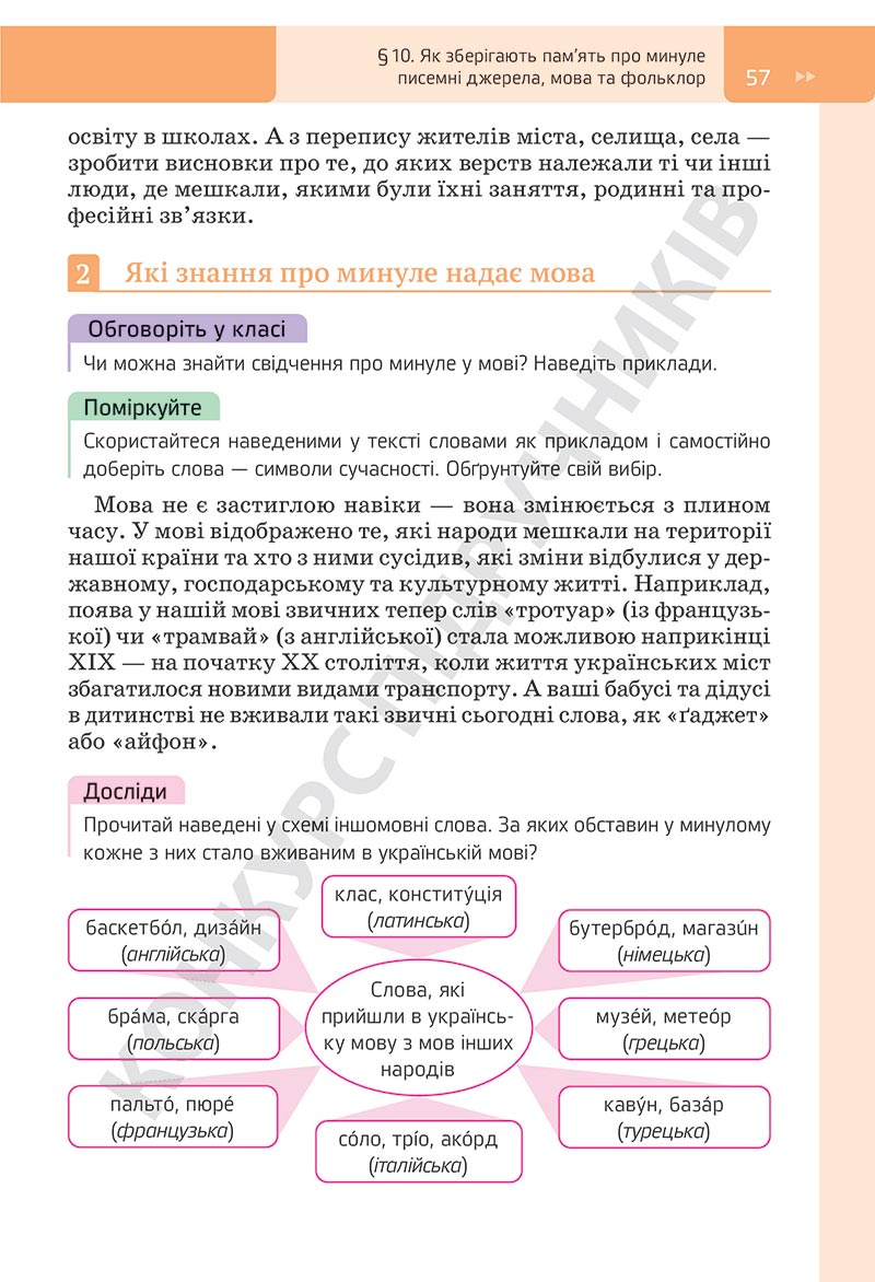 Сторінка 57 - Підручник Досліджуємо історію і суспільство Пометун 2022 - скачати, ЧИТАТИ ОНЛАЙН