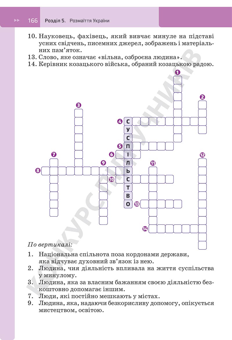 Сторінка 166 - Підручник Досліджуємо історію і суспільство Пометун 2022 - скачати, ЧИТАТИ ОНЛАЙН