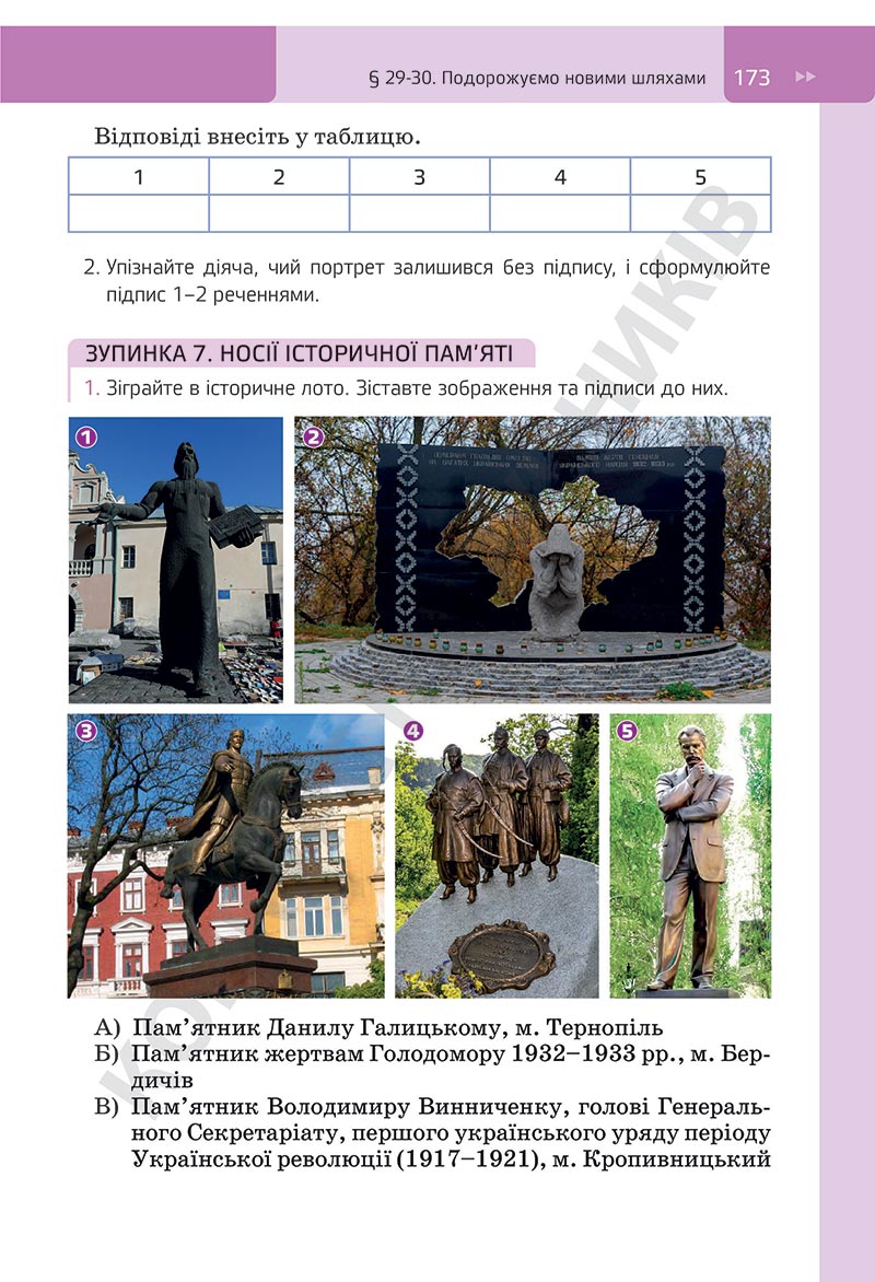 Сторінка 173 - Підручник Досліджуємо історію і суспільство Пометун 2022 - скачати, ЧИТАТИ ОНЛАЙН