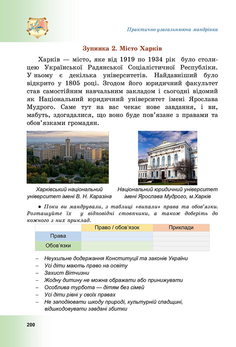 Сторінка 200 - Підручник Досліджуємо історію і суспільство Васильків 2022 - скачати, читати онлайн