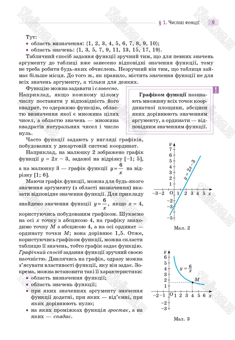 Сторінка 9 - Підручник Математика 10 клас Г. П. Бевз, В. Г. Бевз 2018 - Рівень стандарту