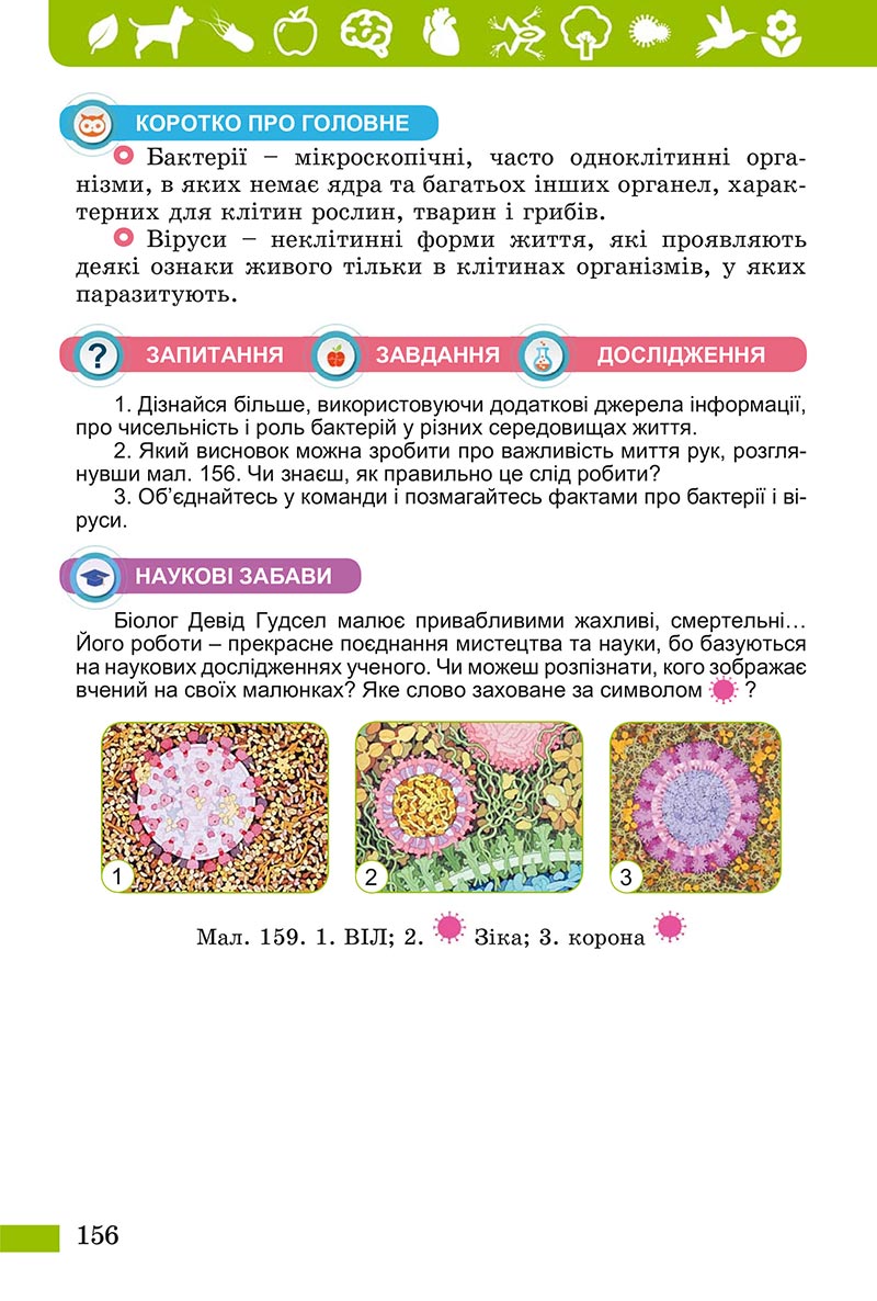 Сторінка 156 - Підручник Пізнаємо природу Біда Гільберг 2022 - скачати, читати онлайн