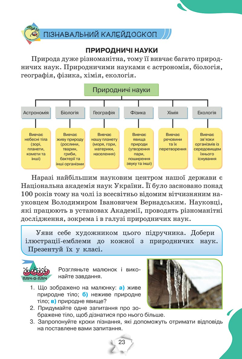 Сторінка 23 - Підручник Пізнаємо природу 5 клас Коршевнюк 2022 - скачати, читати онлайн