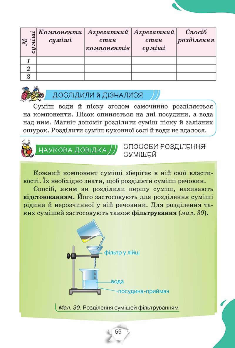 Сторінка 59 - Підручник Пізнаємо природу 5 клас Коршевнюк 2022 - скачати, читати онлайн