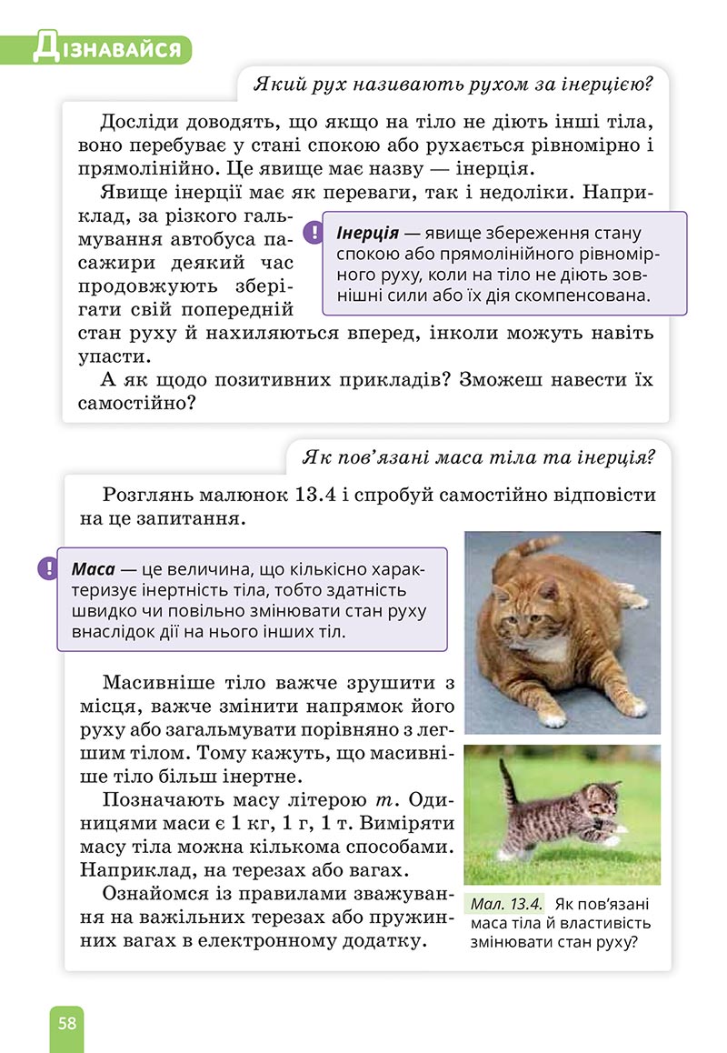 Сторінка 58 - Підручник Природничі науки 5 клас Засєкіна 2022 - скачати, читати онлайн