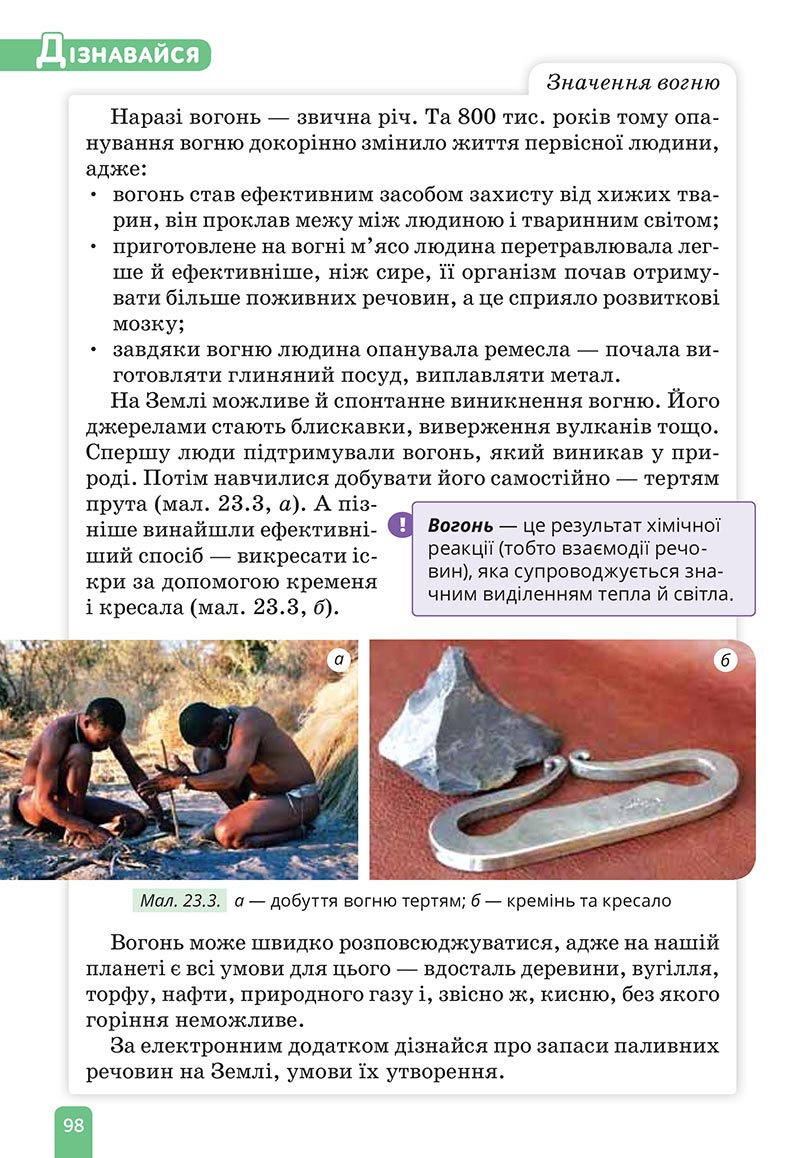 Сторінка 98 - Підручник Природничі науки 5 клас Засєкіна 2022 - скачати, читати онлайн