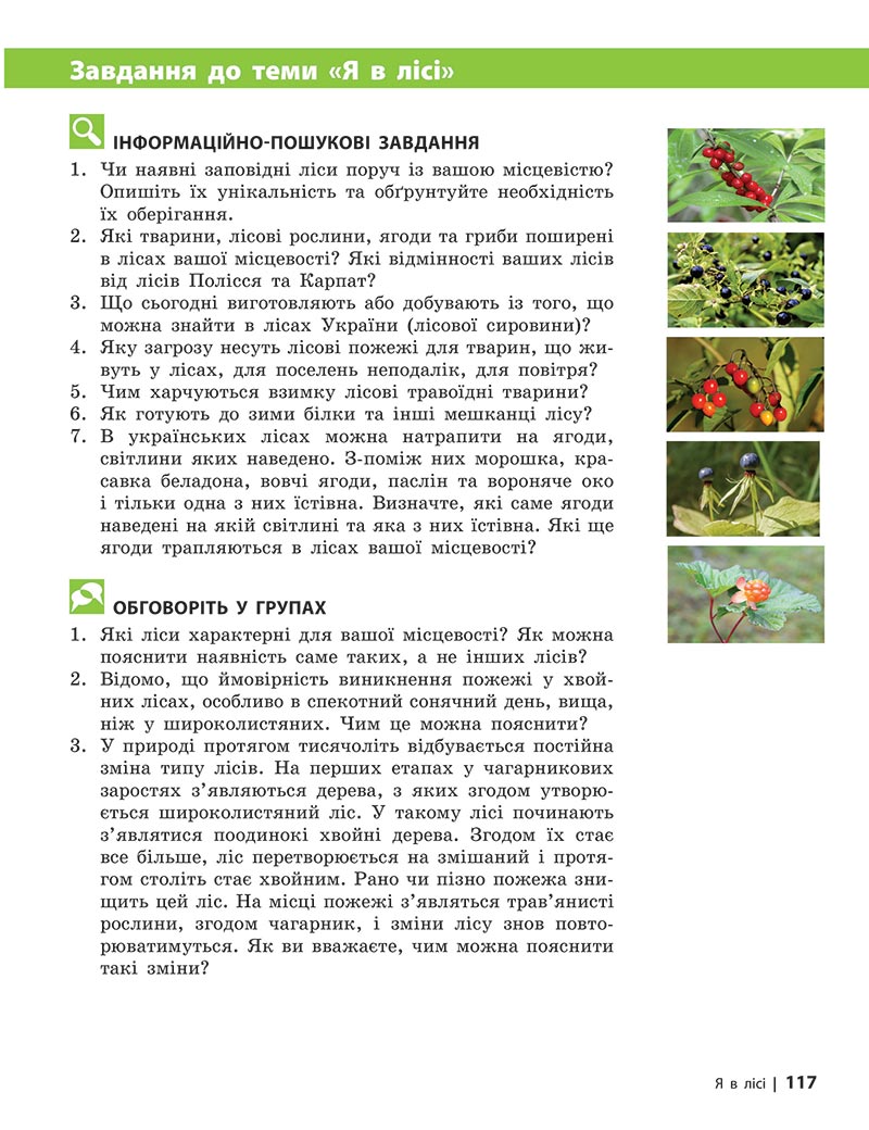 Сторінка 117 - Підручник Довкілля 5 клас Григорович 2022 - скачати, читати онлайн