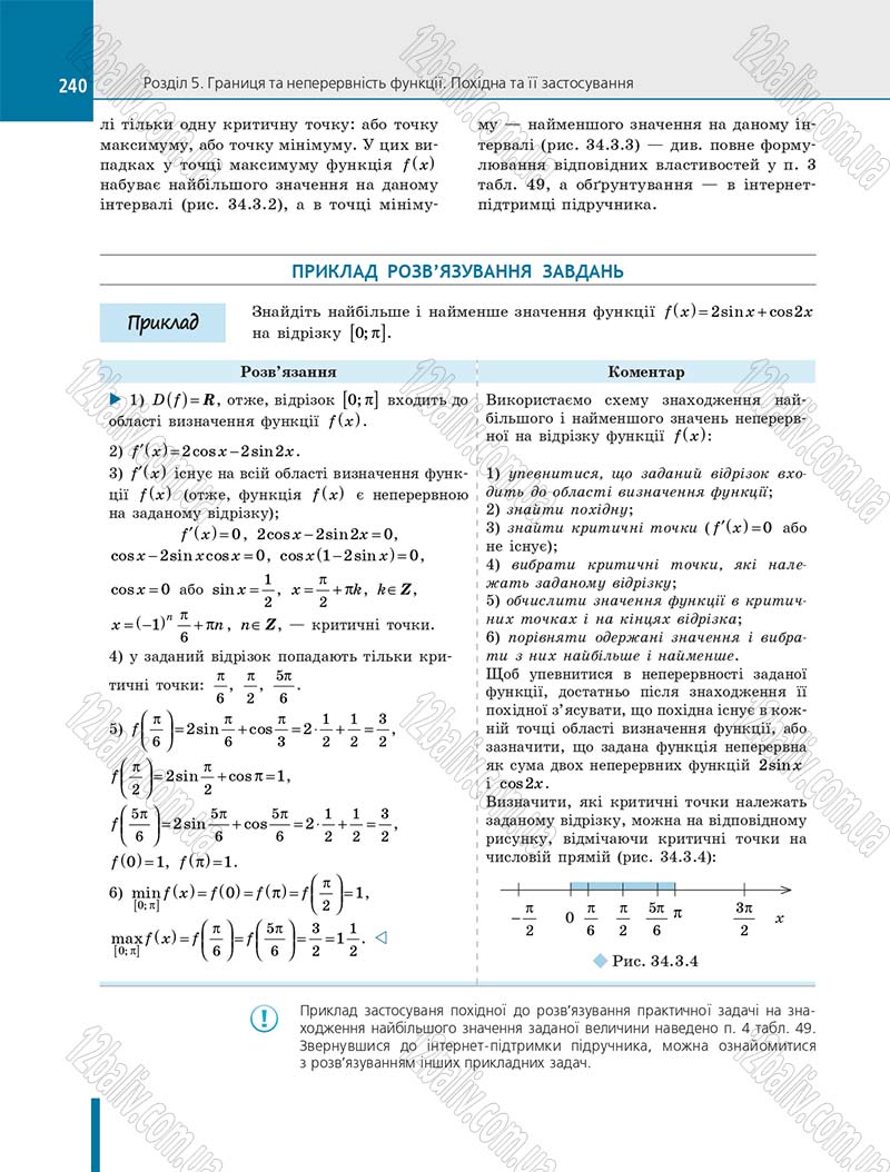 Сторінка 240 - Підручник Алгебра 10 клас Є. П. Нелін 2018 - Профільний рівень