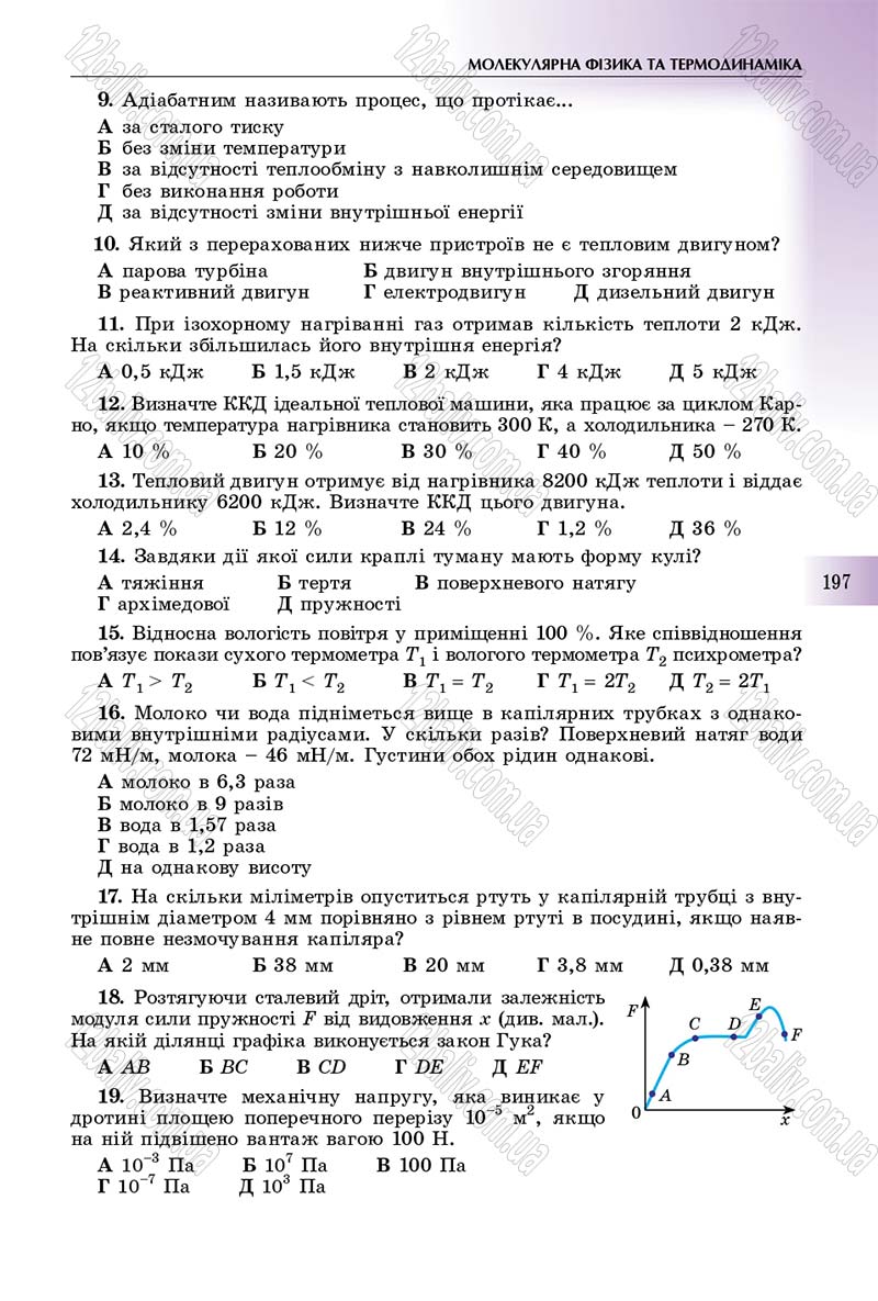 Сторінка 197 - Підручник Фізика 10 клас Сиротюк 2018 - Рівень стандарту