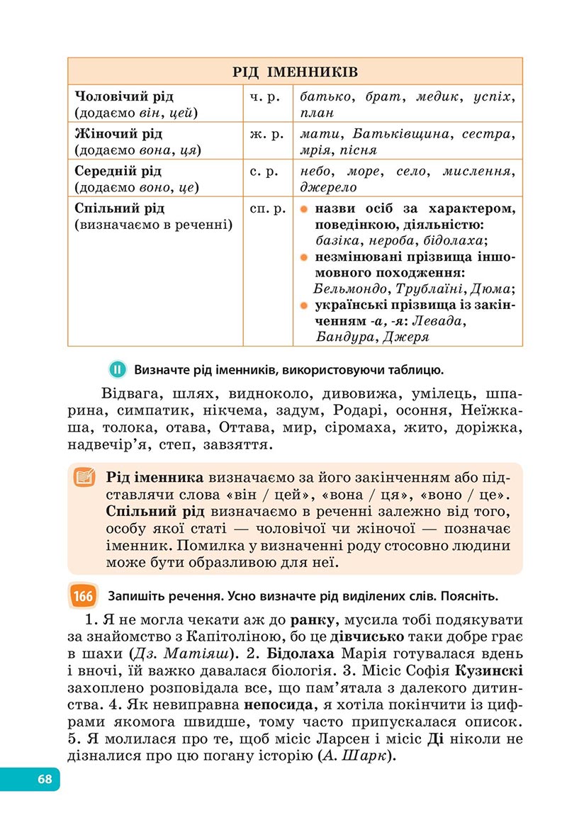 Сторінка 68 - Підручник Українська мова 6 клас Голуб 2023 НУШ