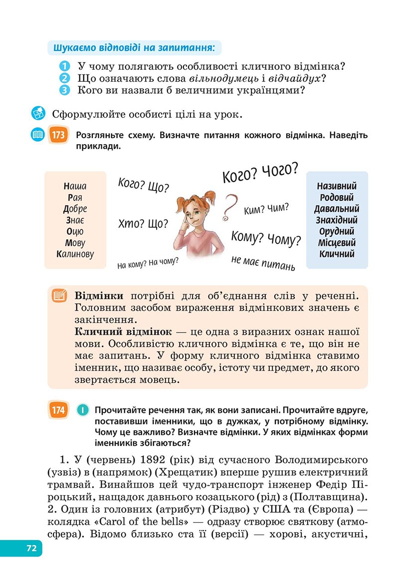 Сторінка 72 - Підручник Українська мова 6 клас Голуб 2023 НУШ