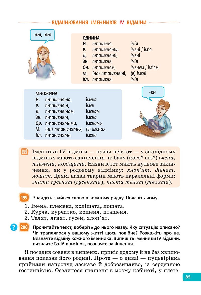 Сторінка 85 - Підручник Українська мова 6 клас Голуб 2023 НУШ