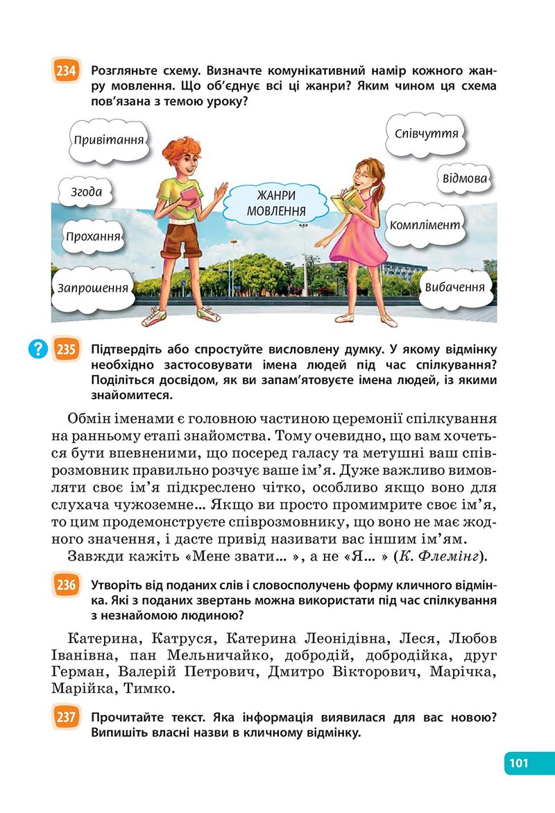 Сторінка 101 - Підручник Українська мова 6 клас Голуб 2023 НУШ
