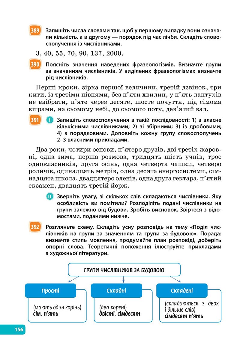 Сторінка 156 - Підручник Українська мова 6 клас Голуб 2023 НУШ