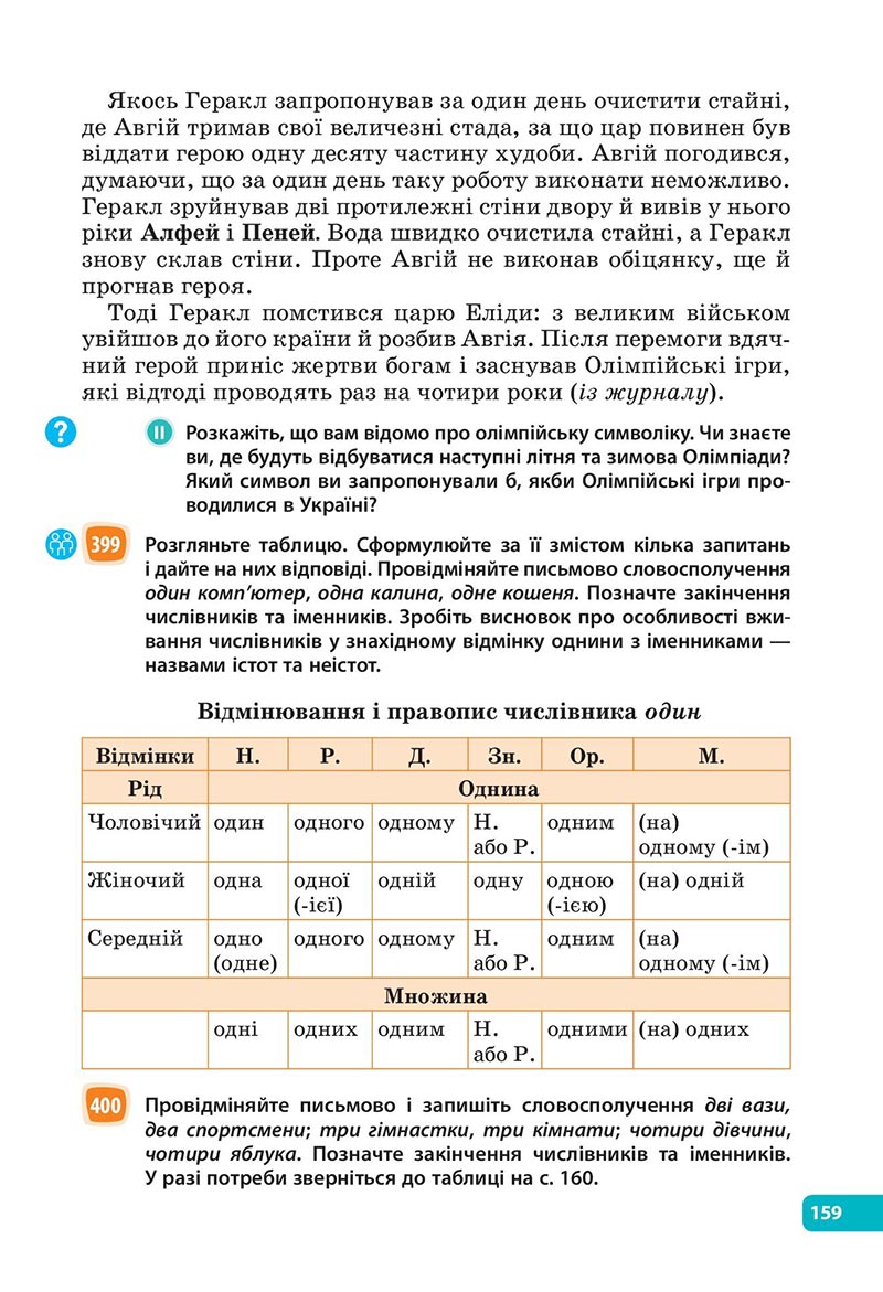 Сторінка 159 - Підручник Українська мова 6 клас Голуб 2023 НУШ