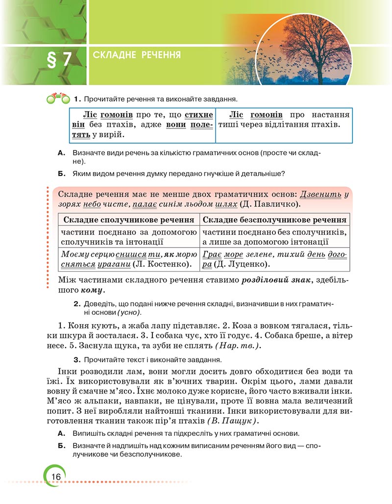 Сторінка 16 - Підручник Українська мова 6 клас Авраменко 2023 НУШ