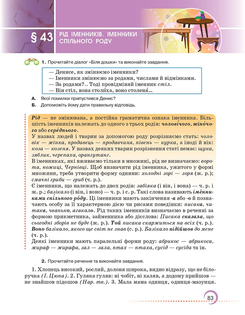 Сторінка 83 - Підручник Українська мова 6 клас Авраменко 2023 НУШ