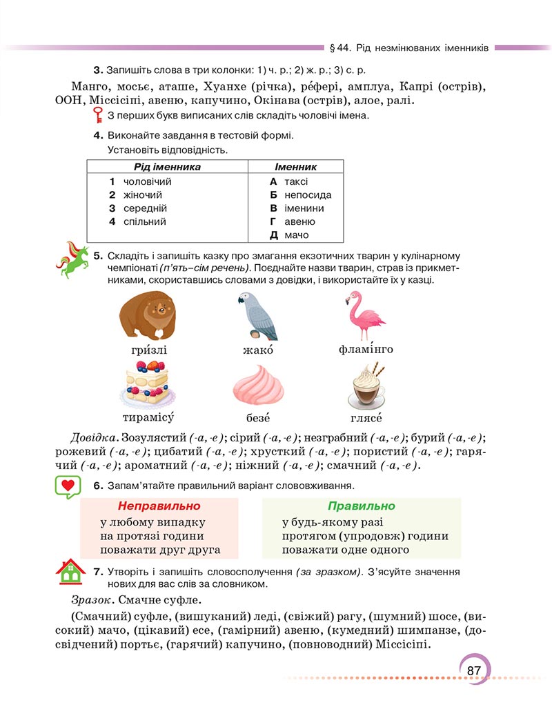 Сторінка 87 - Підручник Українська мова 6 клас Авраменко 2023 НУШ