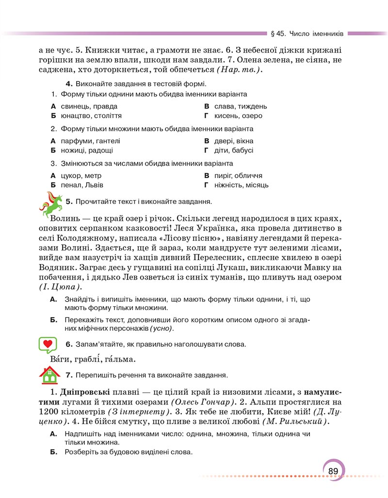 Сторінка 89 - Підручник Українська мова 6 клас Авраменко 2023 НУШ
