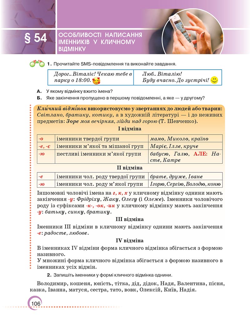 Сторінка 106 - Підручник Українська мова 6 клас Авраменко 2023 НУШ