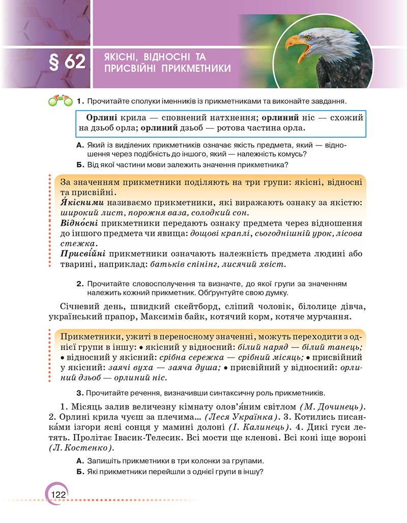 Сторінка 122 - Підручник Українська мова 6 клас Авраменко 2023 НУШ