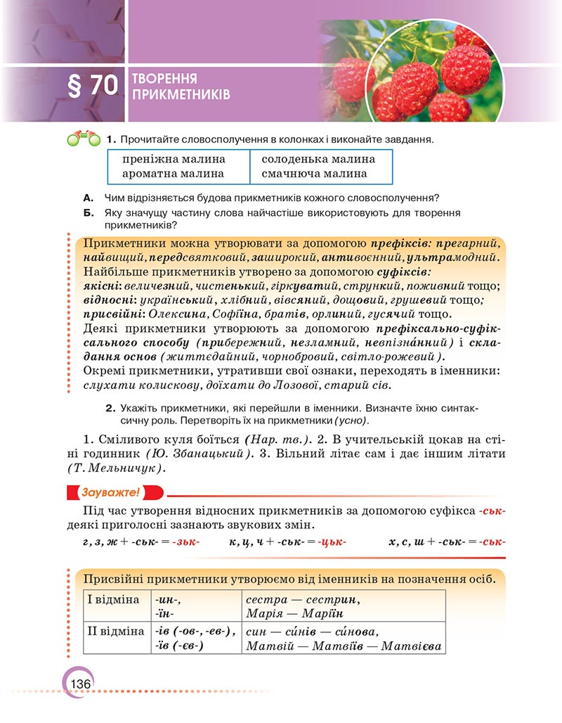 Сторінка 136 - Підручник Українська мова 6 клас Авраменко 2023 НУШ