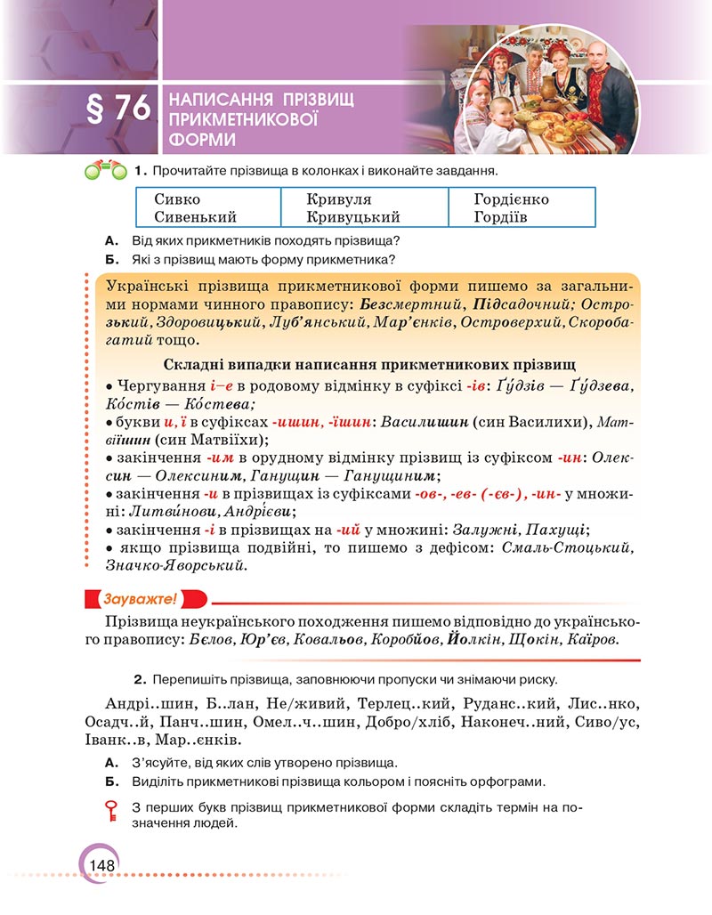 Сторінка 148 - Підручник Українська мова 6 клас Авраменко 2023 НУШ