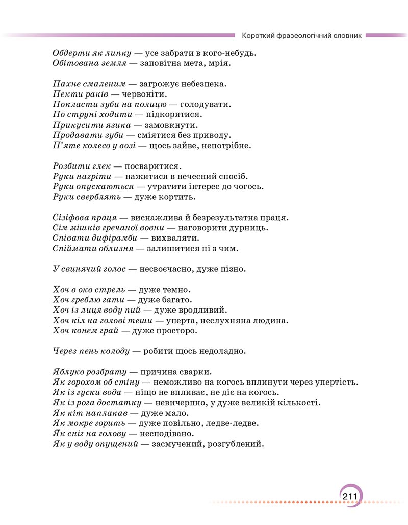 Сторінка 211 - Підручник Українська мова 6 клас Авраменко 2023 НУШ