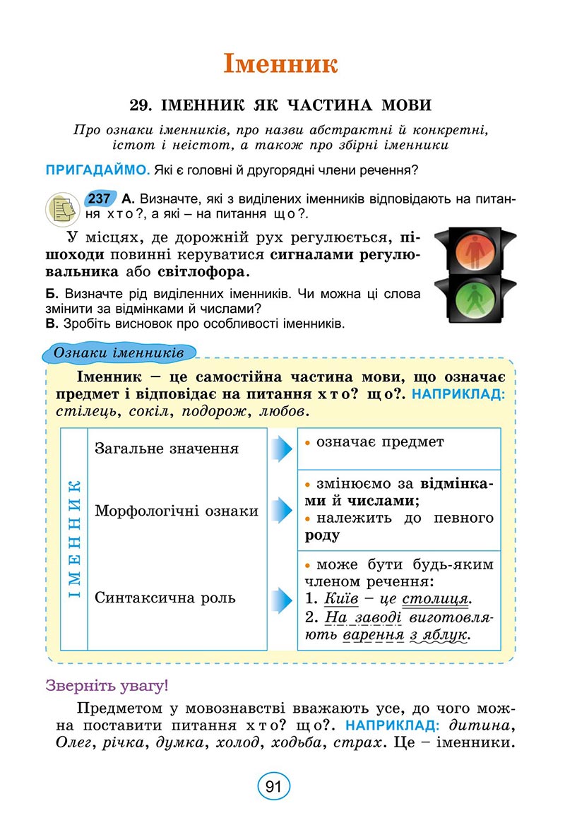 Сторінка 91 - Підручник Українська мова 6 клас Заболотний 2023 НУШ