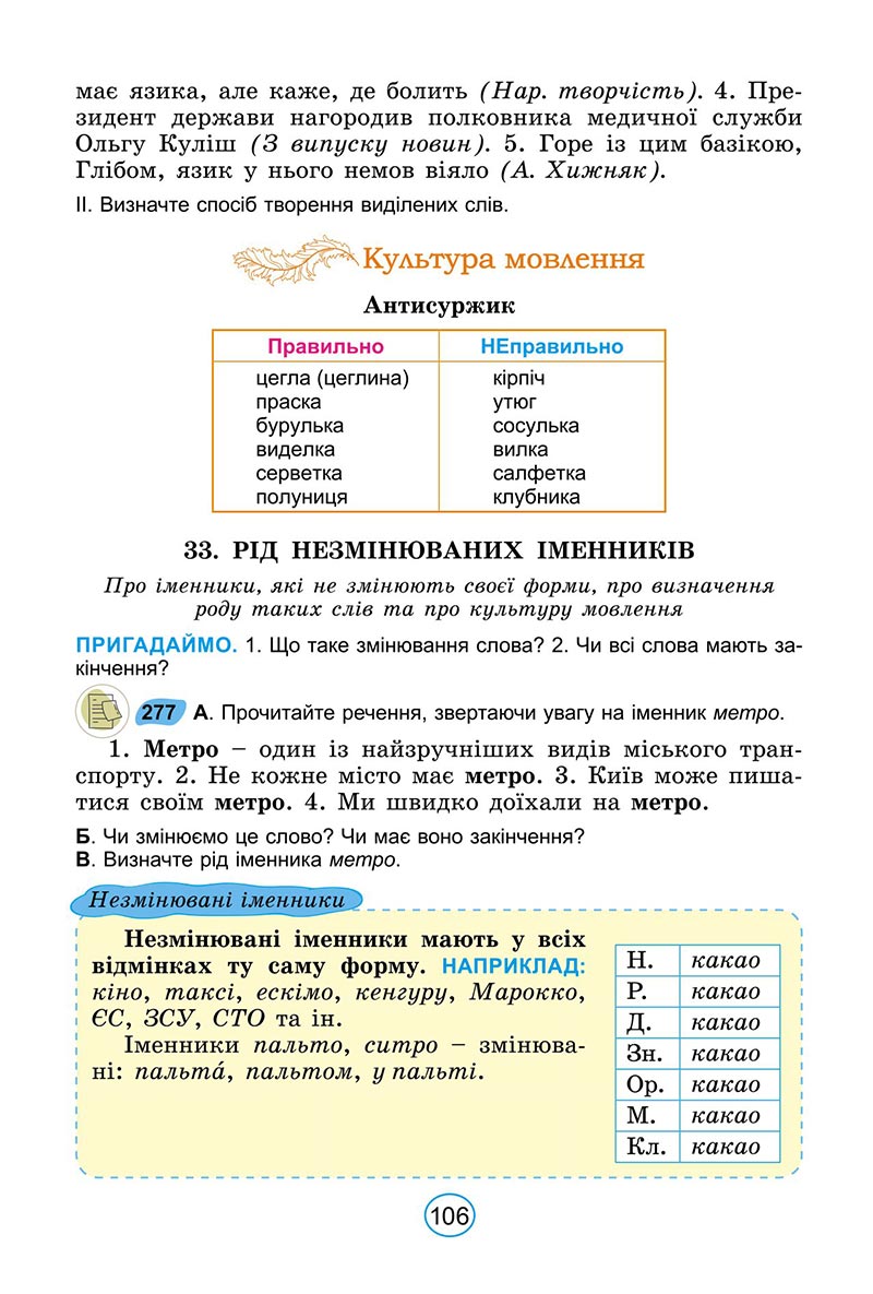 Сторінка 106 - Підручник Українська мова 6 клас Заболотний 2023 НУШ