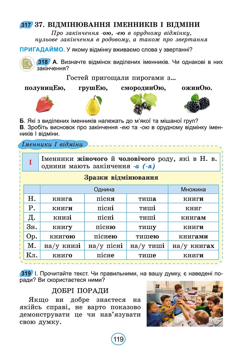 Сторінка 119 - Підручник Українська мова 6 клас Заболотний 2023 НУШ