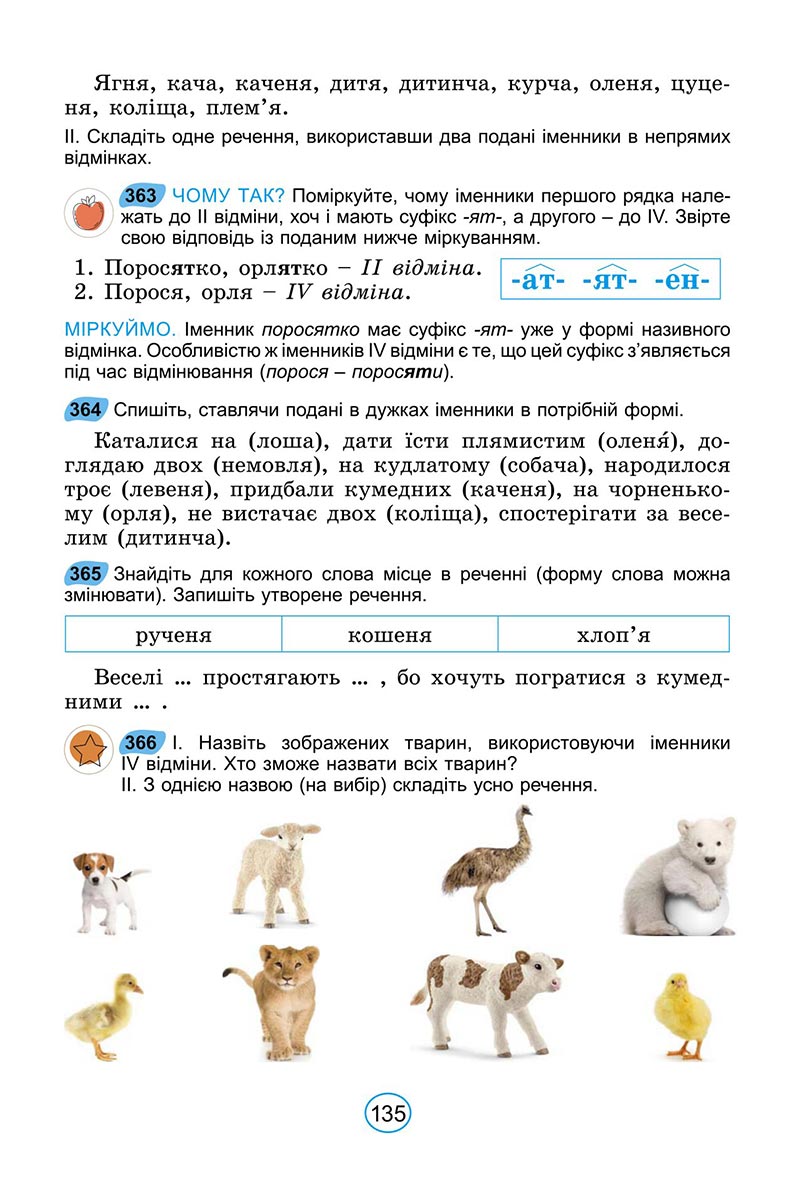 Сторінка 135 - Підручник Українська мова 6 клас Заболотний 2023 НУШ